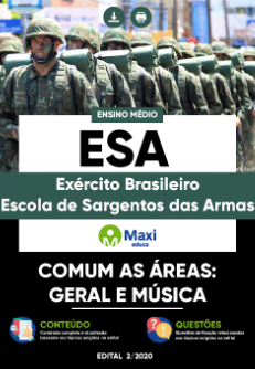 Apostila Digital Concurso Público Escola de Sargento das Armas (ESA) - 2020  Sargento do Exército Brasileiro