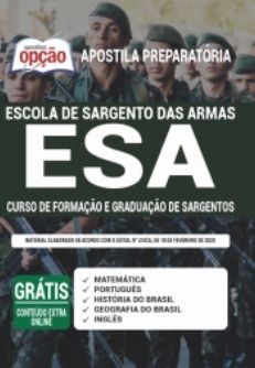 Apostila Digital Concurso Exército Brasileiro - 2022 Cadetes do Exército