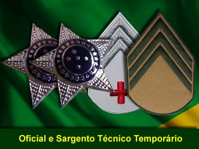 Oficial e Sargento Temporários do Exército